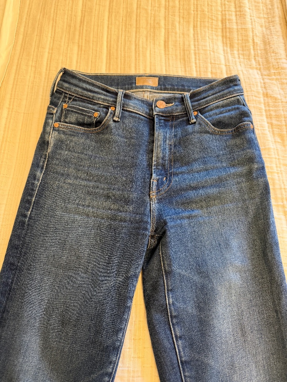 Mother Denim Jeans. The Insider Crop Step Fray. Size 25. Color: Home Movies